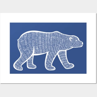 Polar Bear - hand drawn animal design for polar bear lover Posters and Art